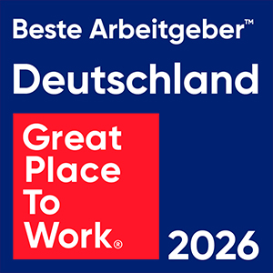 Beste Arbeitgeber Deutschland 2026, ausgezeichnet von Great Place To Work
