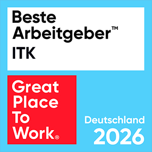 Beste Arbeitgeber ITK 2026, ausgezeichnet von Great Place To Work