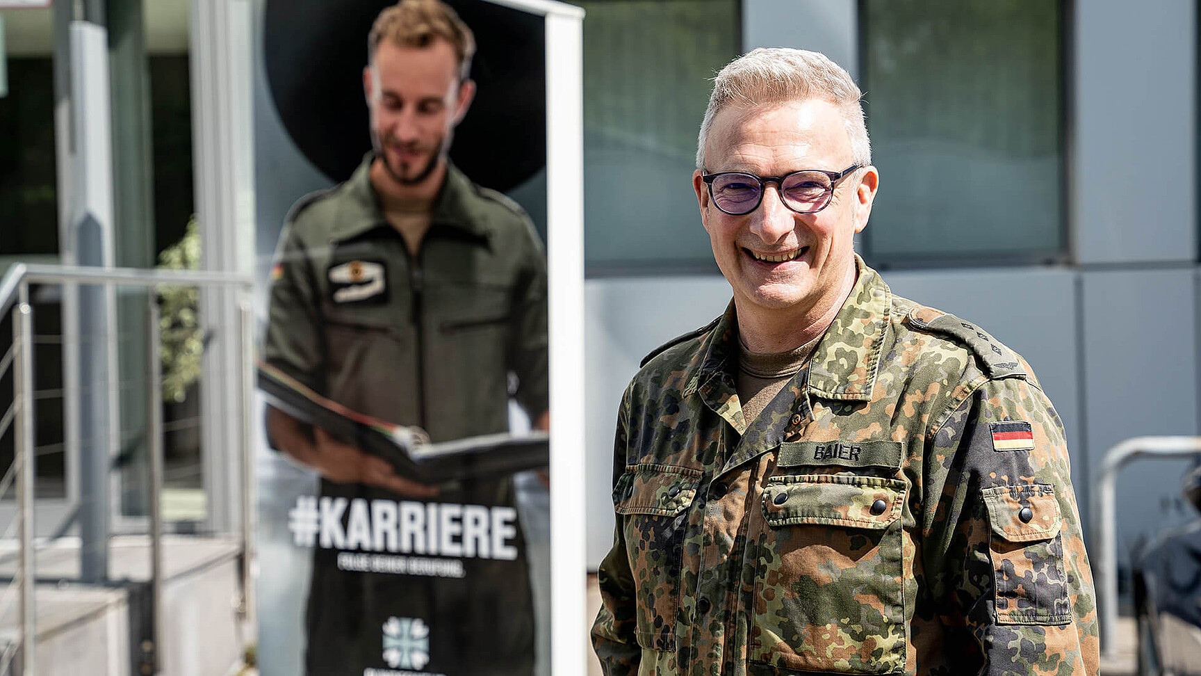 Hauptmann Markus Baier, Karriereberater bei der Bundeswehr © BWI GmbH/Dino Serio