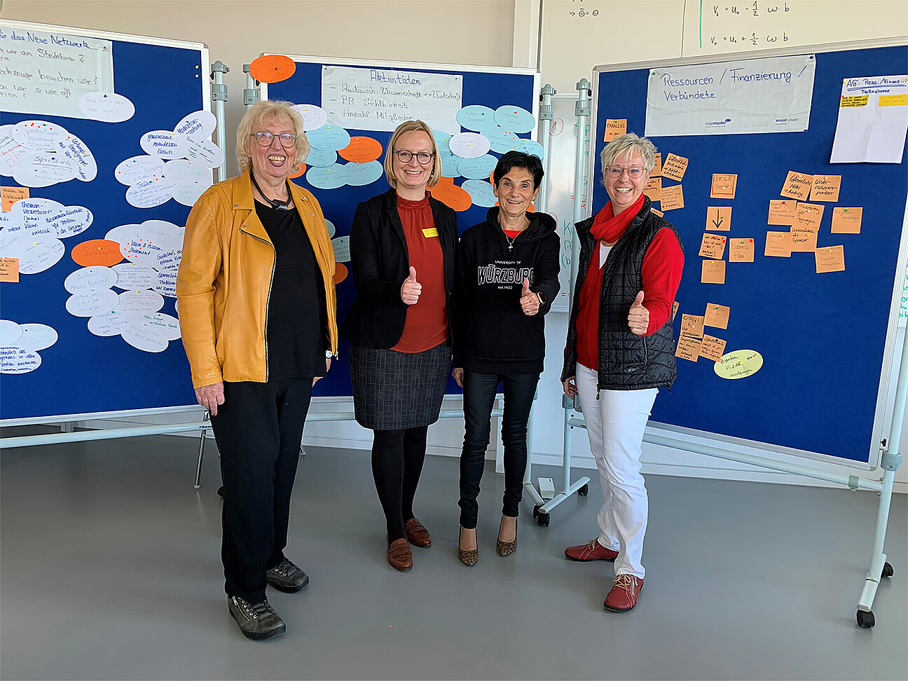 Die Initiatorinnen des Frauennetzwerks mit BWI CRO Katrin Hahn. V.l.n.r.: Carola Eck-Philipp, Katrin Hahn, Marie-Christine Dabauvalle, Barbara Kohlhoff.