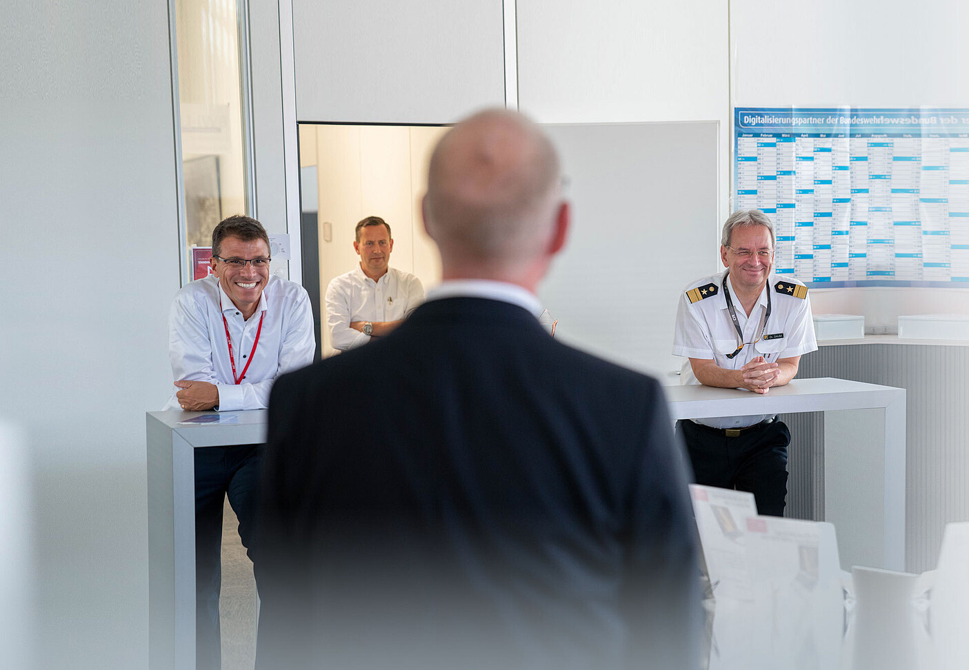 Konteradmiral Dr. Thomas Daum (rechts) und CEO Martin Kaloudis (links) © BWI GmbH