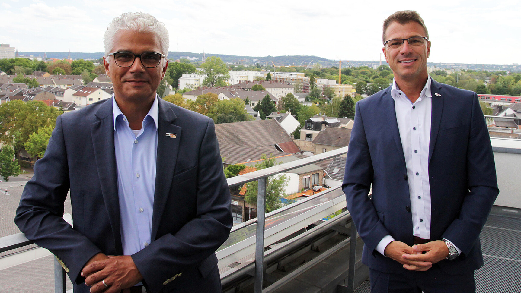 Bonns Oberbürgermeister Ashok Sridharan und BWI-CEO Martin Kaloudis © BWI GmbH