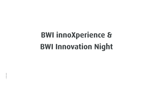 BWI innoXperience & BWI Innovation Night