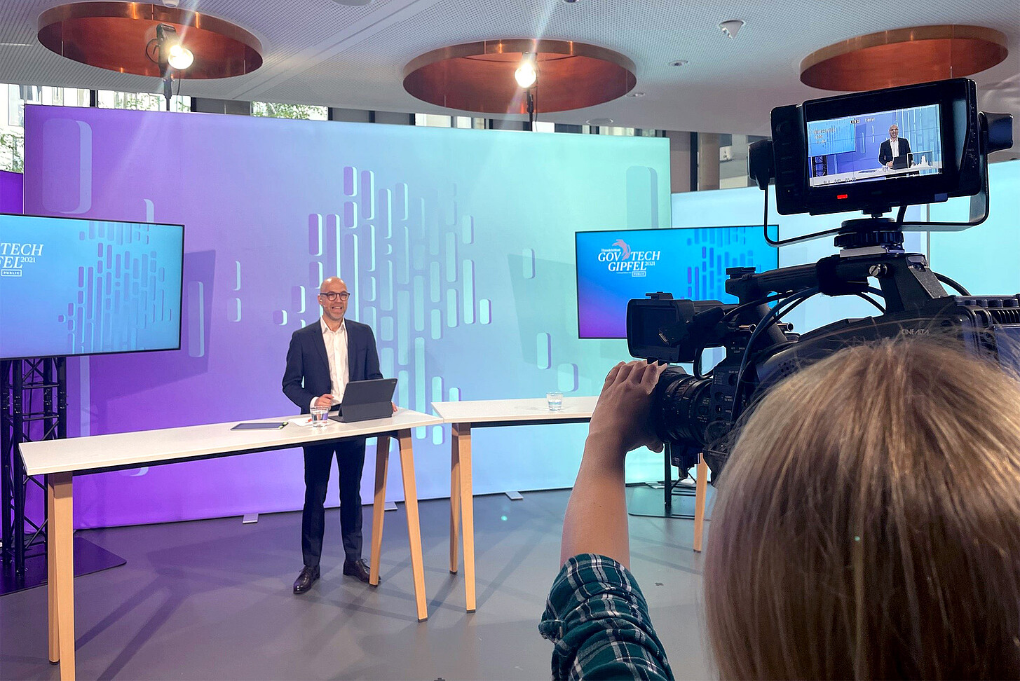 Sebastian Matthes, Chefredakteur des Handelsblatts, bei der Eröffnung des GovTech-Gipfels 2021 © HANDELSBLATT MEDIA GROUP GmbH