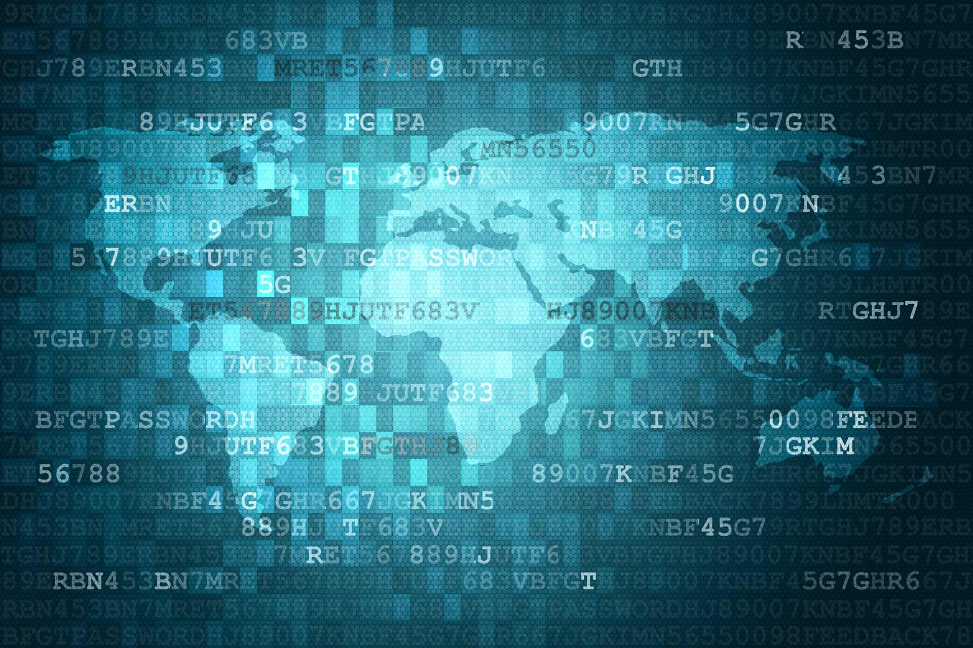 Stockbild digitale Weltkarte © BigNazik/istock