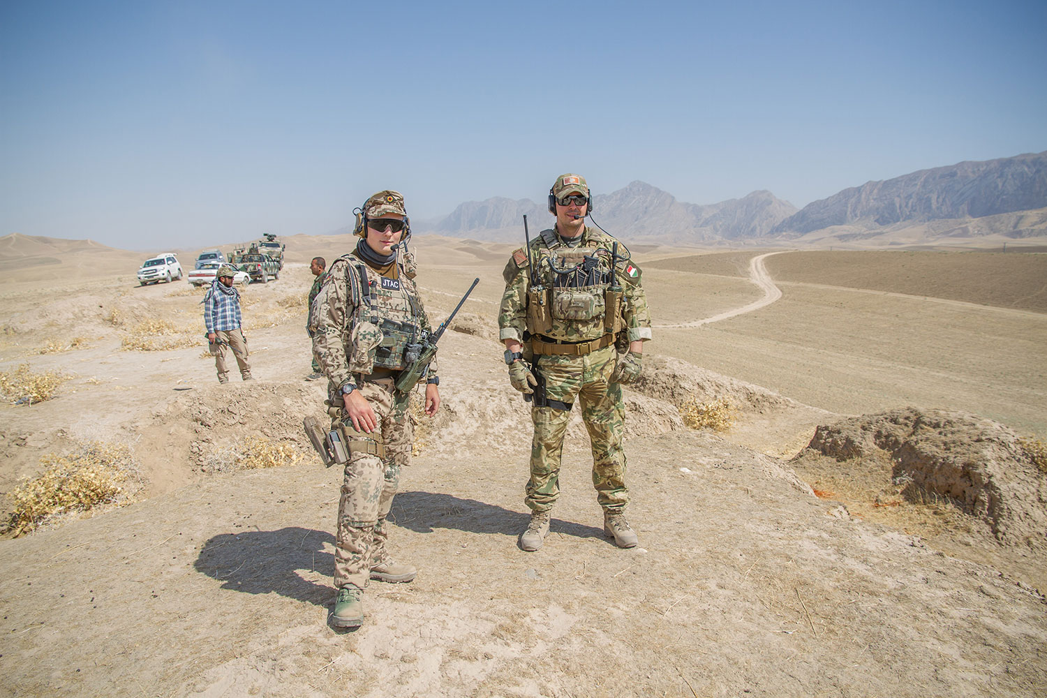 Florian Mahlmeister in Bundeswehruniform im Einsatz in Afghanistan